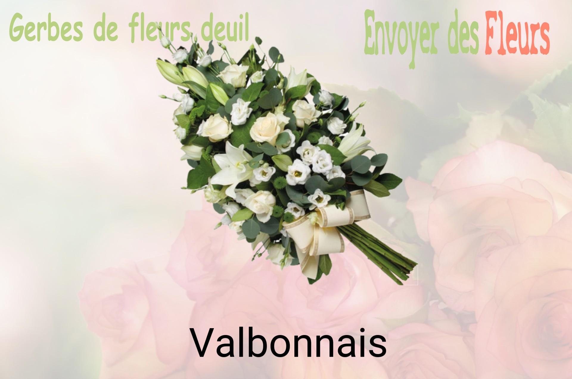 Gerbe de fleurs de deuil livrée à Valbonnais
